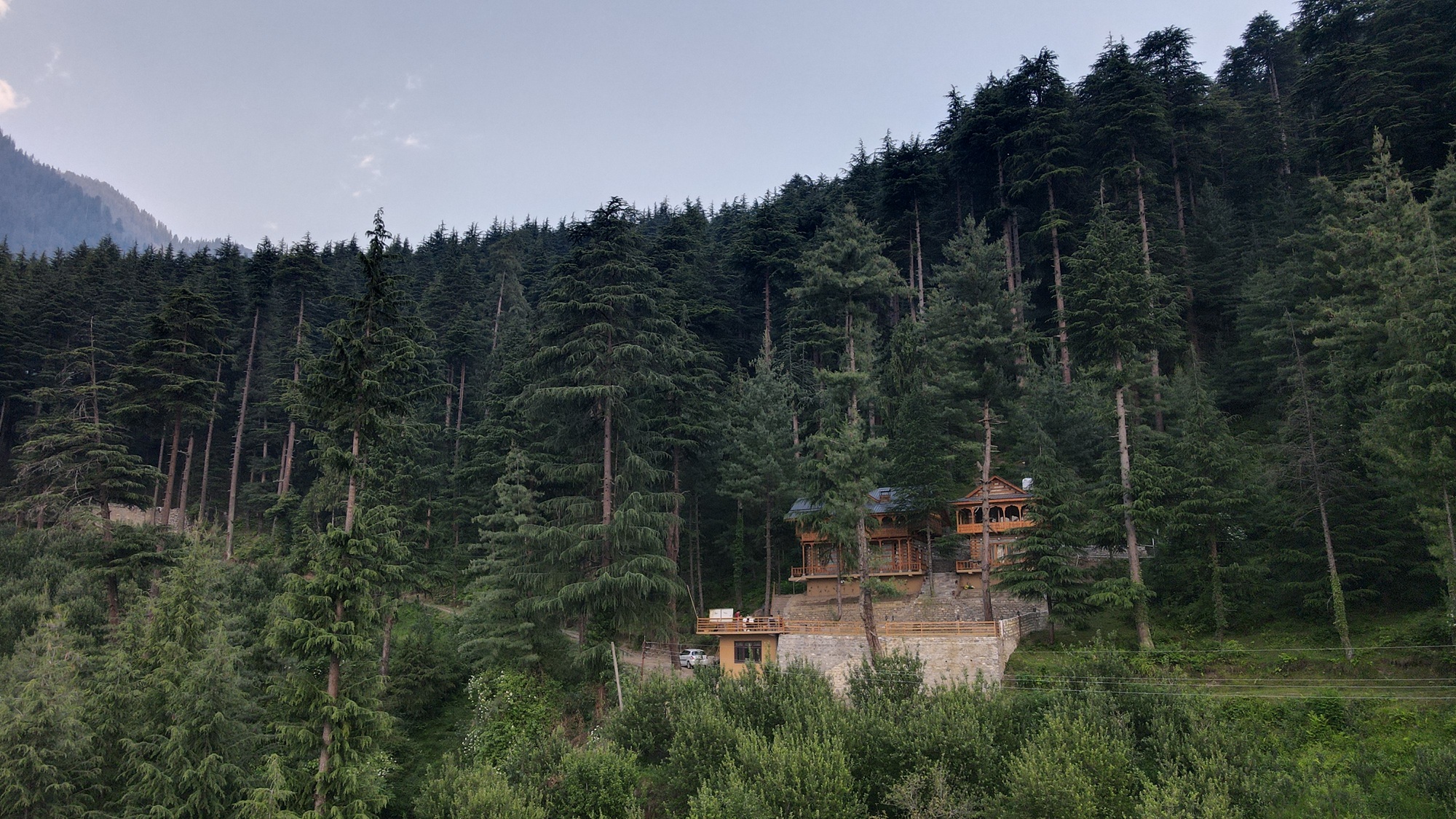 Chalet Drone View